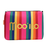 Flip Flop Mooilo mit Schmucksteinen - Pink/Rainbow inkl. Tasche