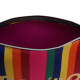 Flip Flop Mooilo mit Schmucksteinen - Pink/Rainbow inkl. Tasche