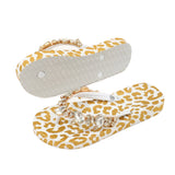 Flip Flops Mooilo Leo weiß-Gold
