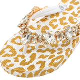 Flip Flops Mooilo Leo weiß-Gold