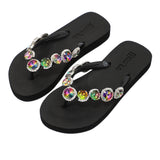 Mooilo Flip-Flop black Rainbow