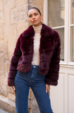 Fell-Jacke bordeaux