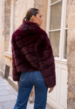 Fell-Jacke bordeaux