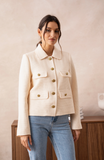 Schlichte Tweed Jacke