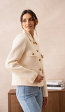 Schlichte Tweed Jacke