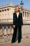 Samt Blazer grün
