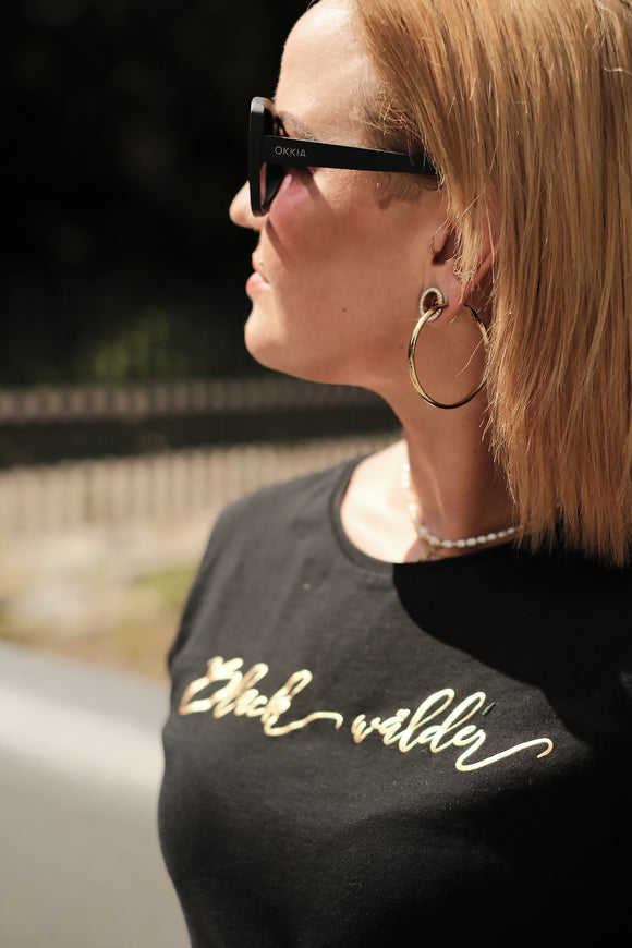 Damen T-Shirt „Blackwälder Gold“ – Schwarzwälder Understatement in Bestform