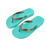 Flip Flops Mooilo mit Seestern türkis