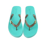 Flip Flops Mooilo mit Seestern türkis