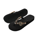 Mooilo Flip-Flop Rose schwarz-gold