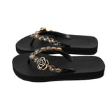 Mooilo Flip-Flop Rose schwarz-gold
